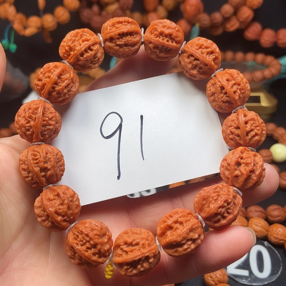 文玩核桃吊坠八棱19