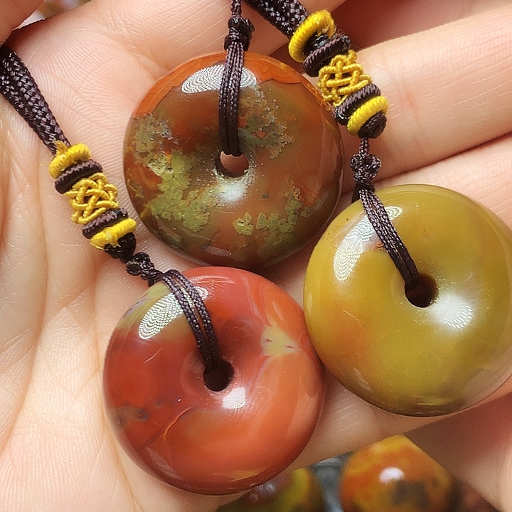 夜***妆玛瑙/玉髓未镶嵌手链