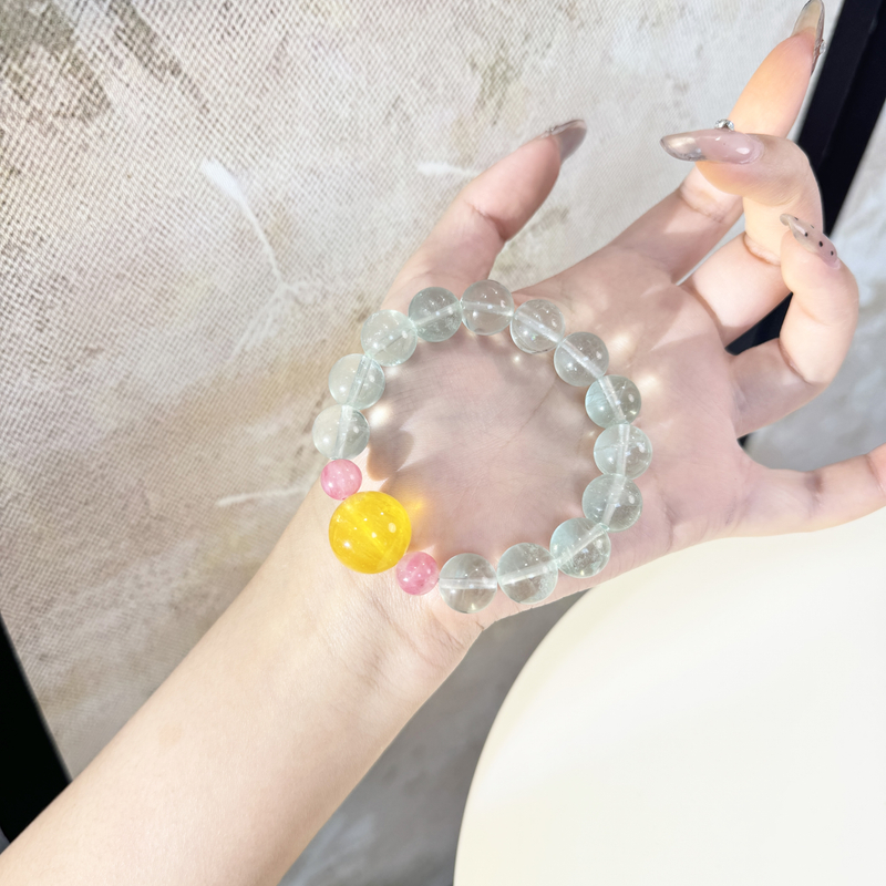 C*春水*绿萤石手串J4-3