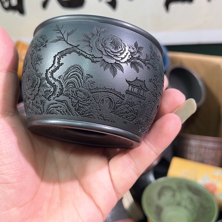 茶杯紫砂全手工紫砂主人杯