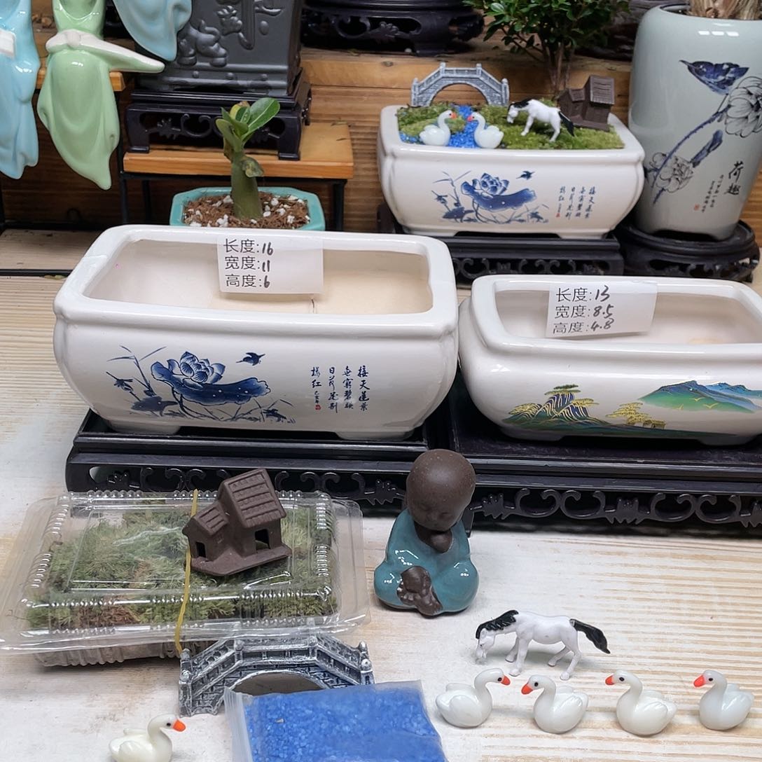 紫砂花盆陶瓷艺术艺术花盆