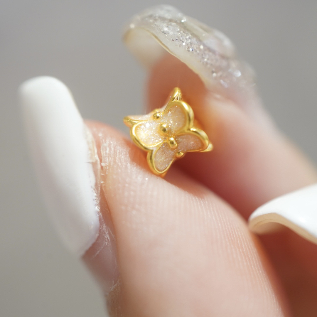 【卡奢珠宝】足金999花花路路通配件