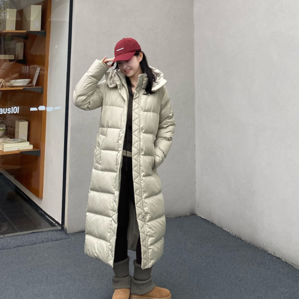 泡芙鹅绒服防风防水连帽长款