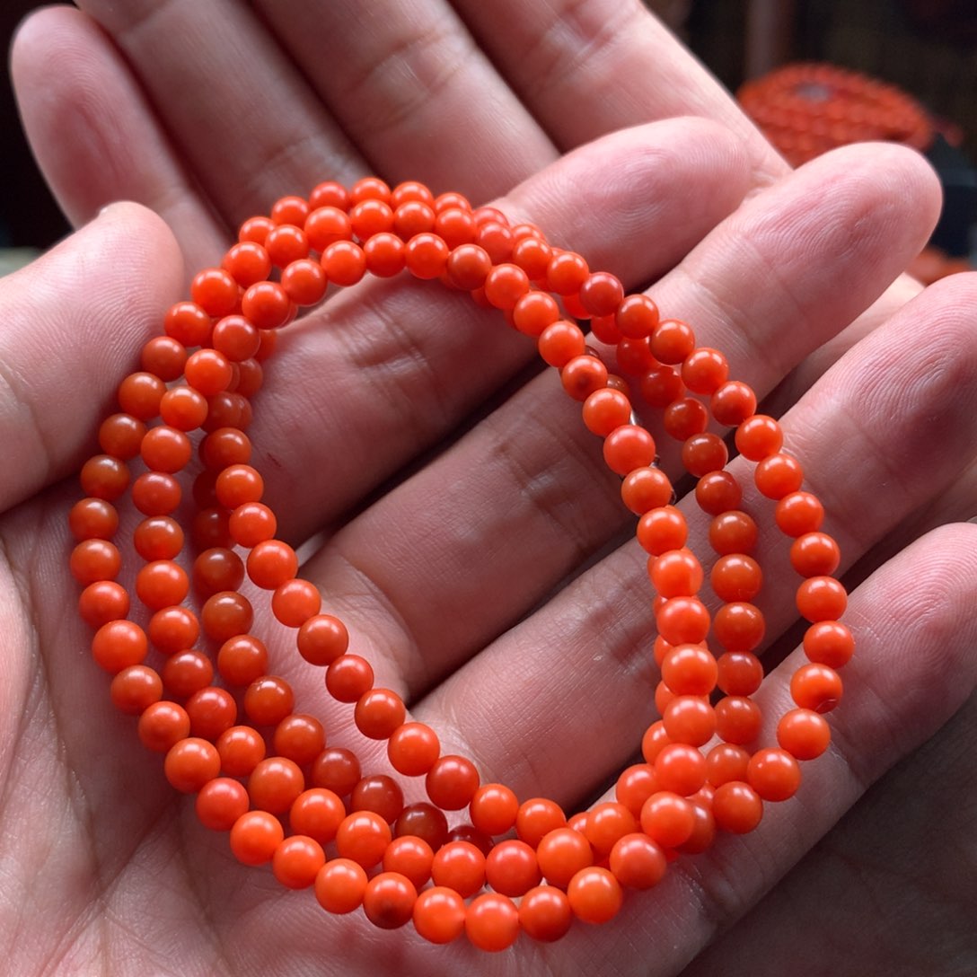 南红玛瑙4➕多圈未镶嵌柠***甜