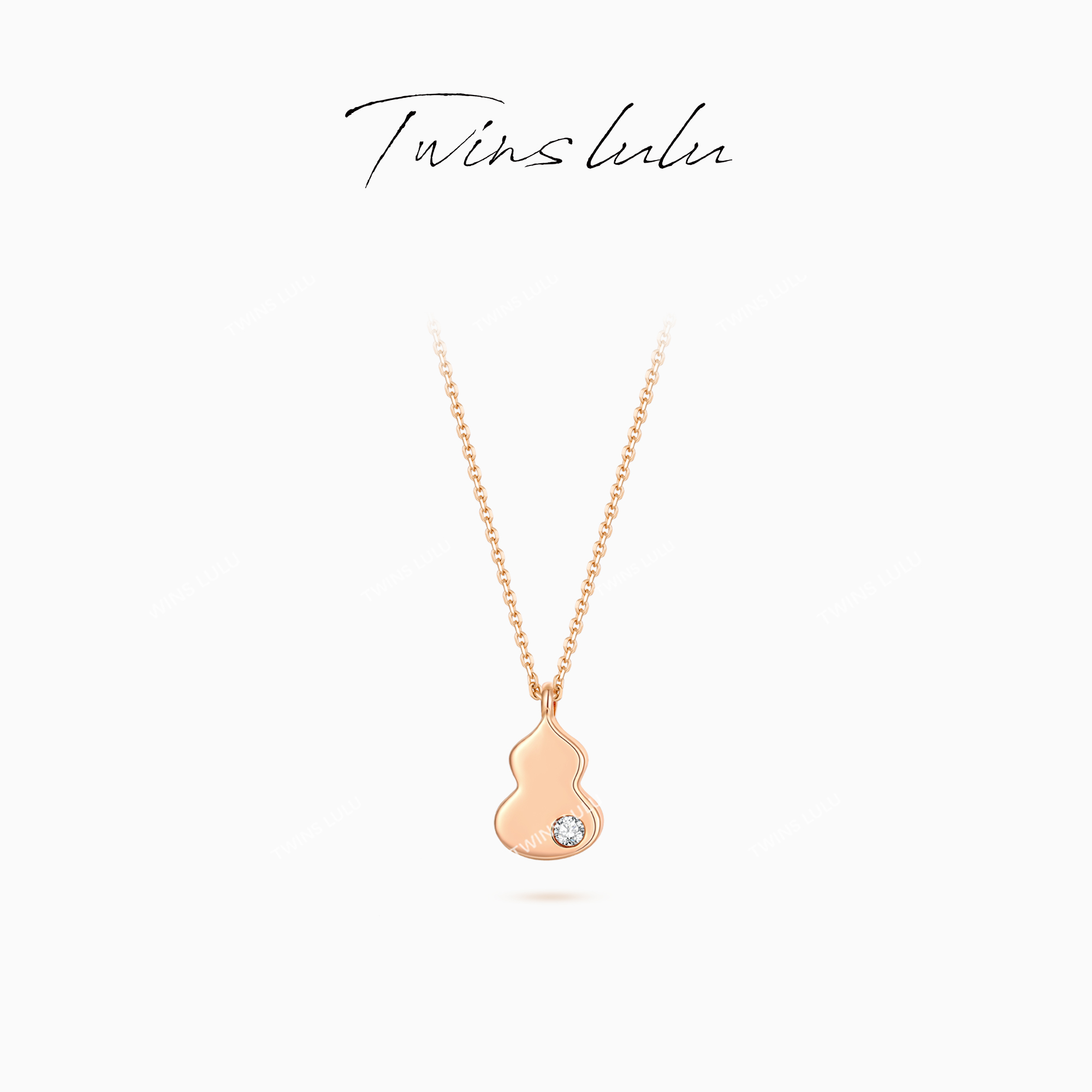 TWINS LULU 925银 镀K金 小众高级感葫芦项链首饰女款TSJ10003