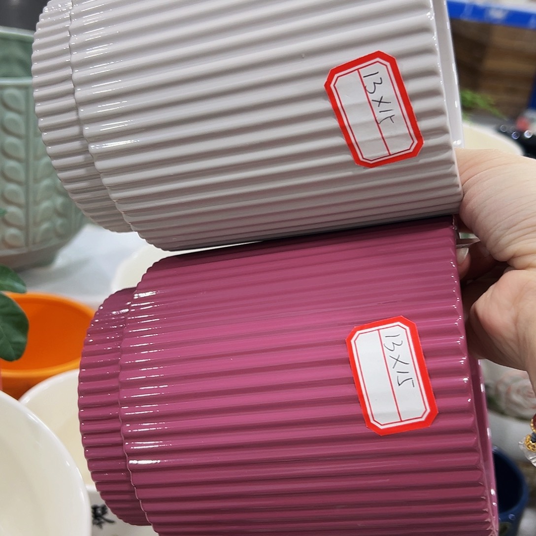 外贸尾单陶瓷花盆凑单10米包邮