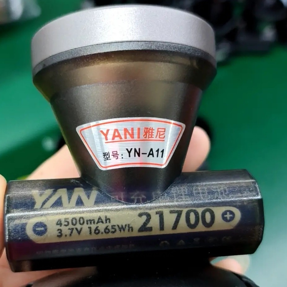 雅尼A11一体式头灯可充电充电激光炮远射强光头灯户外照明适用