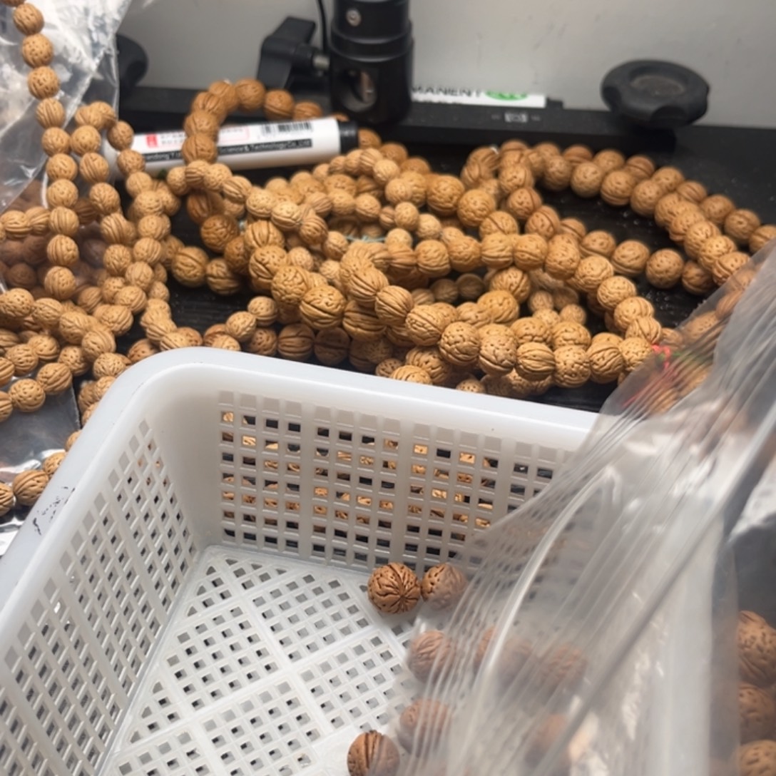 查***斯文玩核桃吊坠野生小桃核