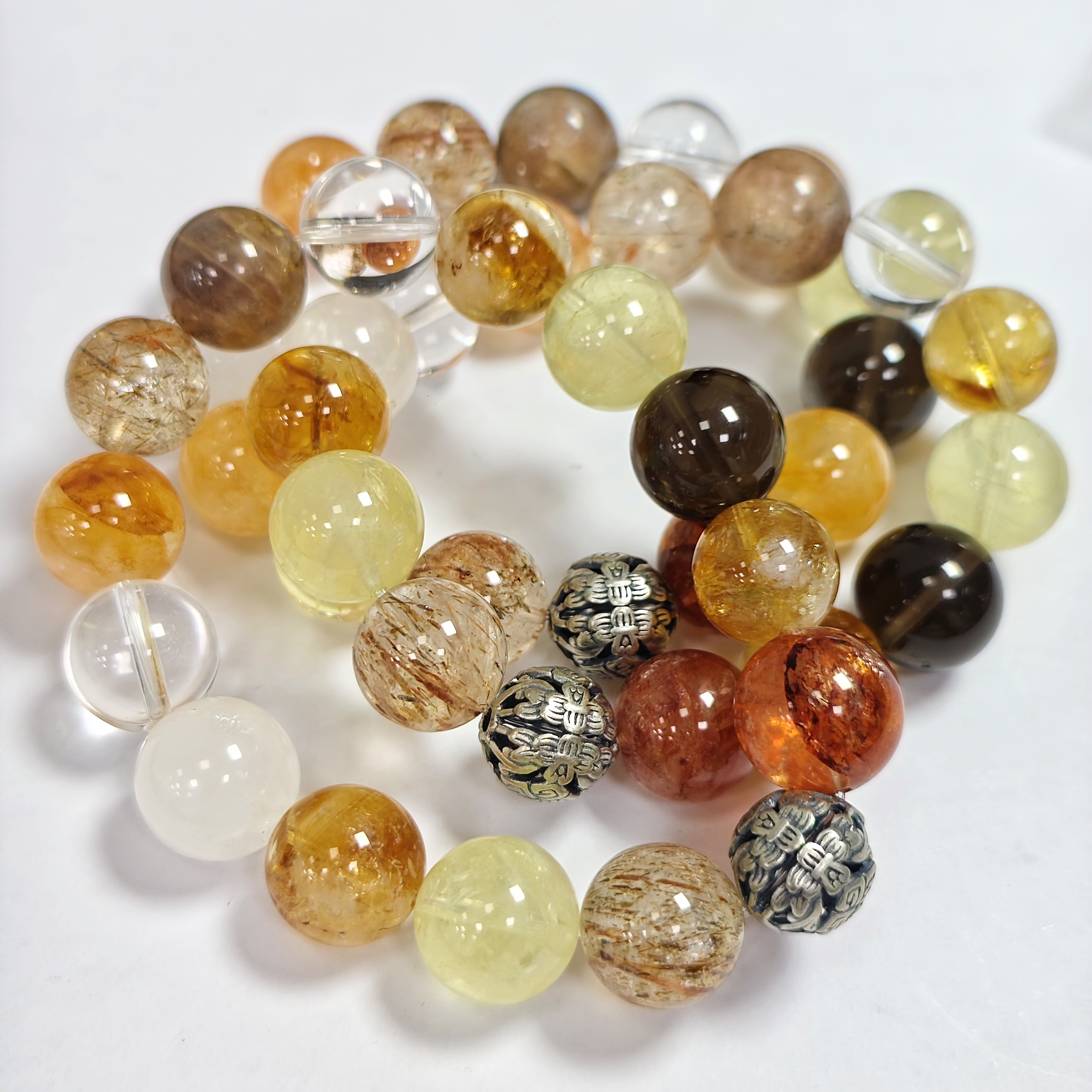 【书记甄选】天然原创水晶单圈手链 多样性发一件 约13mm 8152CF