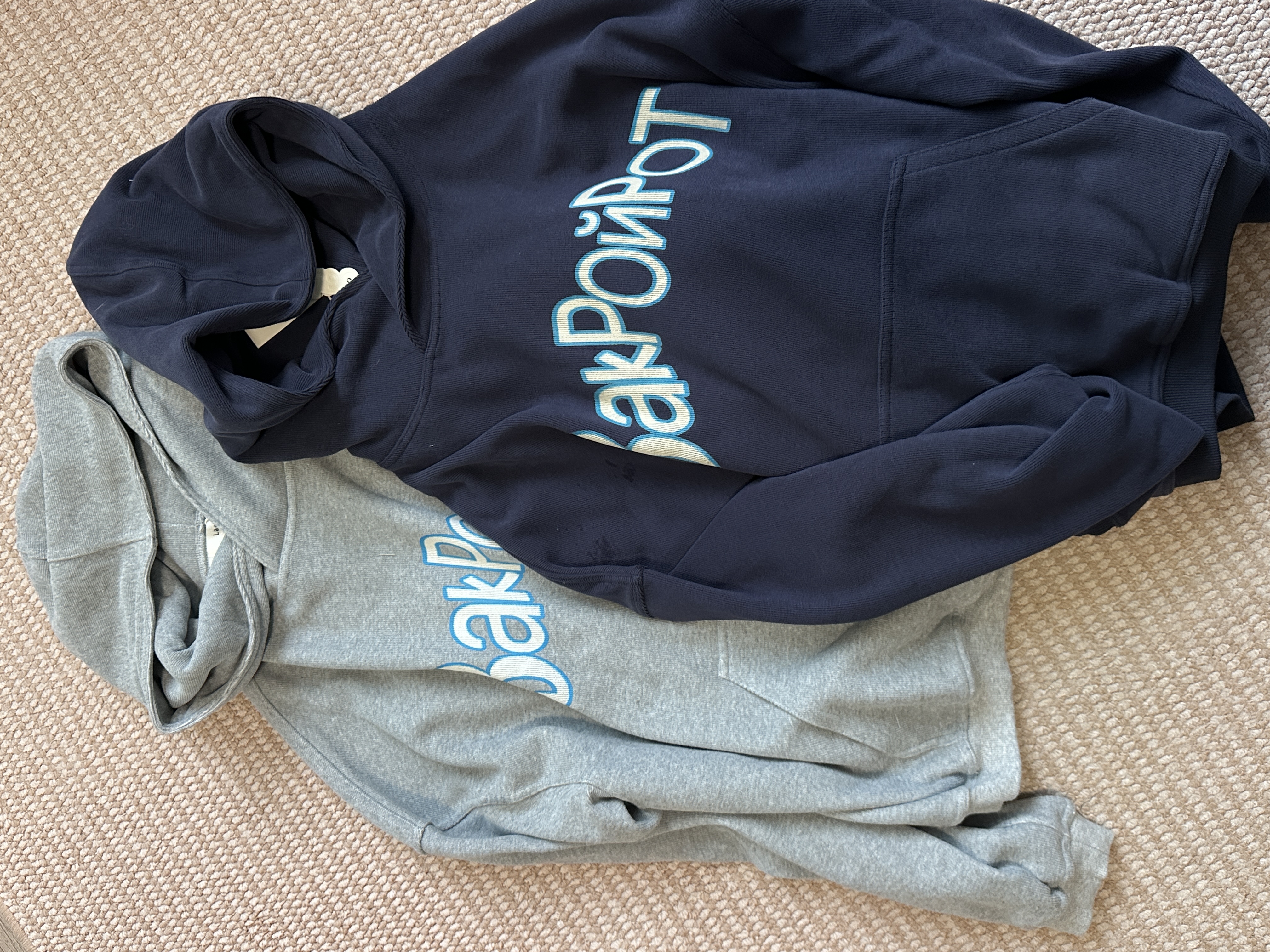 2025秋冬新款加厚加绒时尚潮流宽松连帽长袖外套上衣俄文字母卫衣