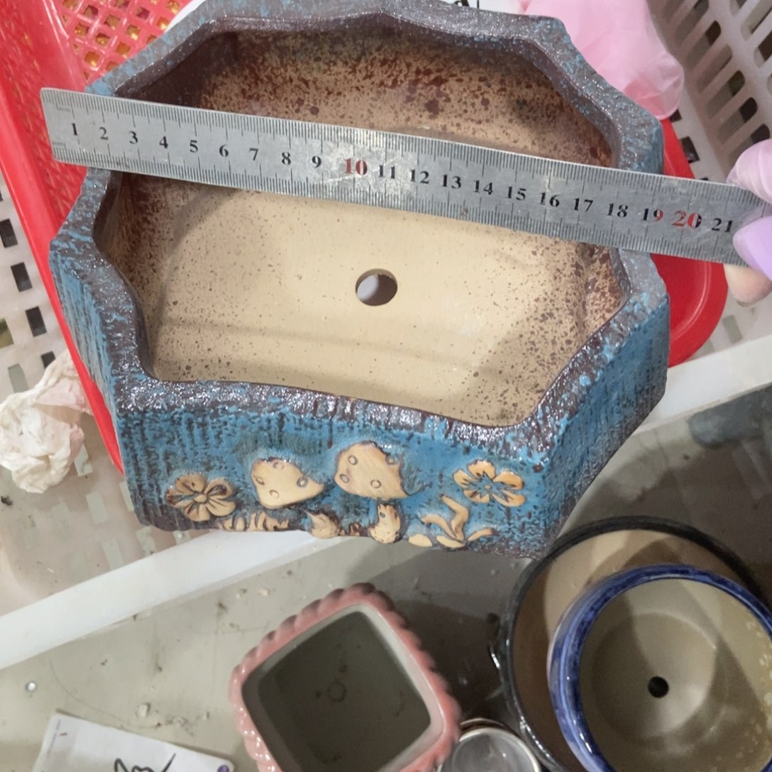 红陶高温陶瓷花盆