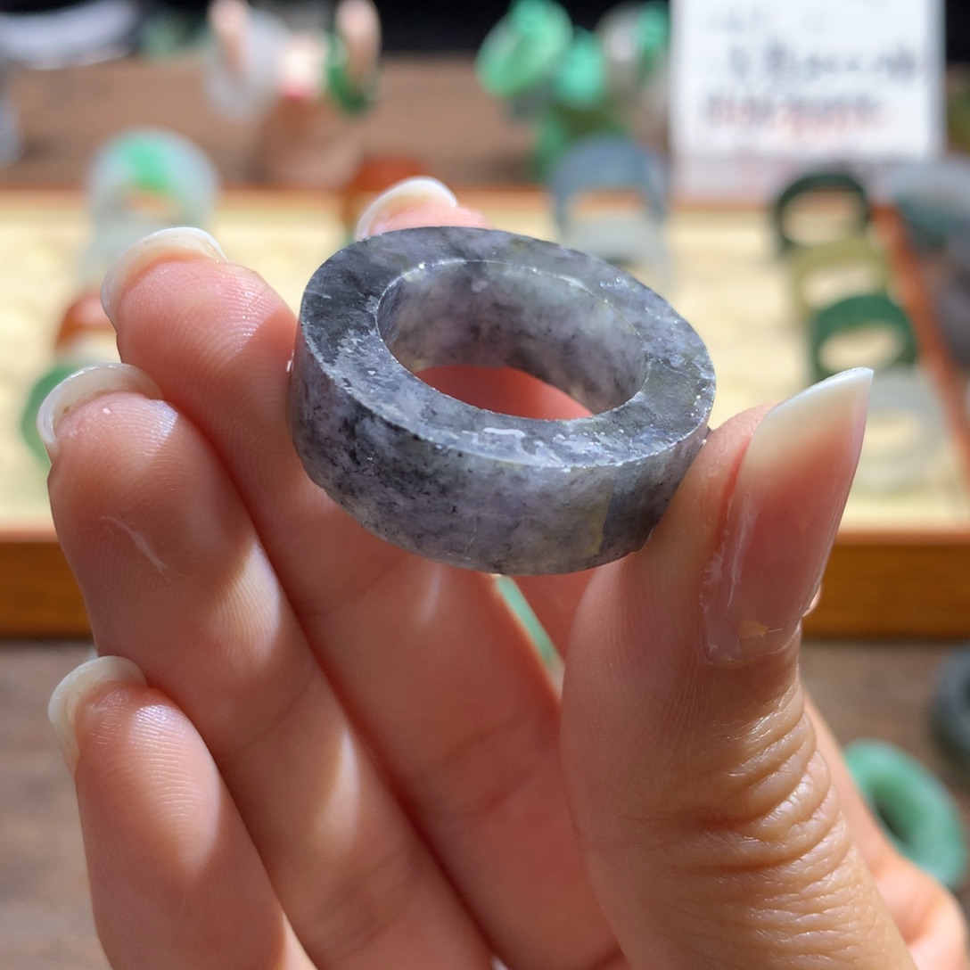 定制翡翠未镶嵌翡翠紫乌鸡15-20#