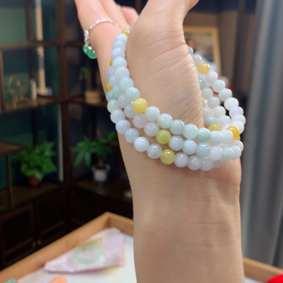 未镶嵌手链翡翠多样性发一