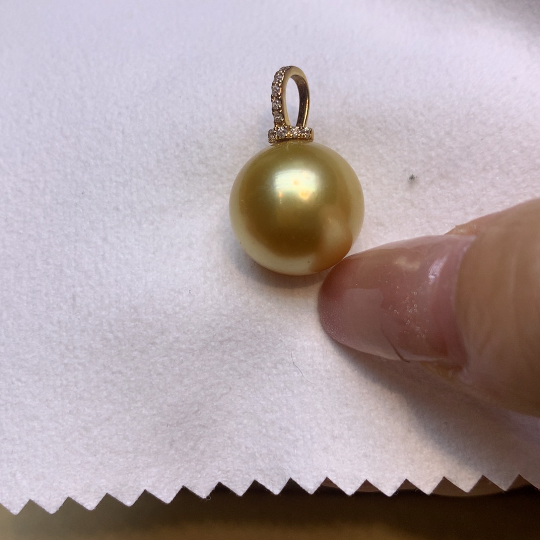 颈饰14K金镶嵌海水珍珠