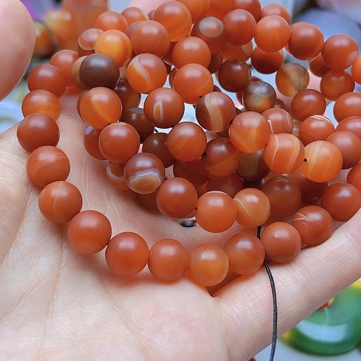 【闪购商品】玛瑙/玉髓珠宝半成品未镶嵌榴**主