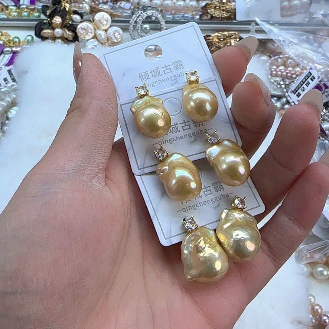 银S925镶嵌项链定制346淡水珍珠