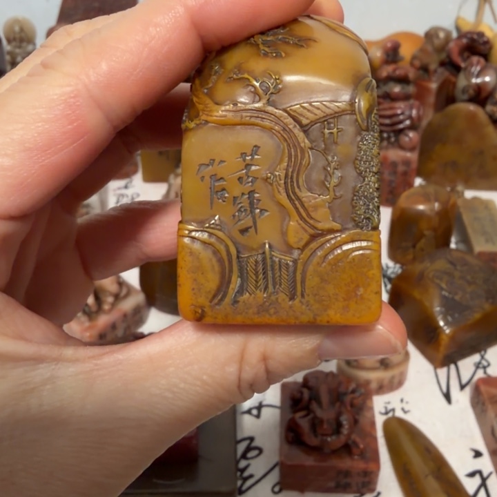 用***8印石寿山石完整漂亮