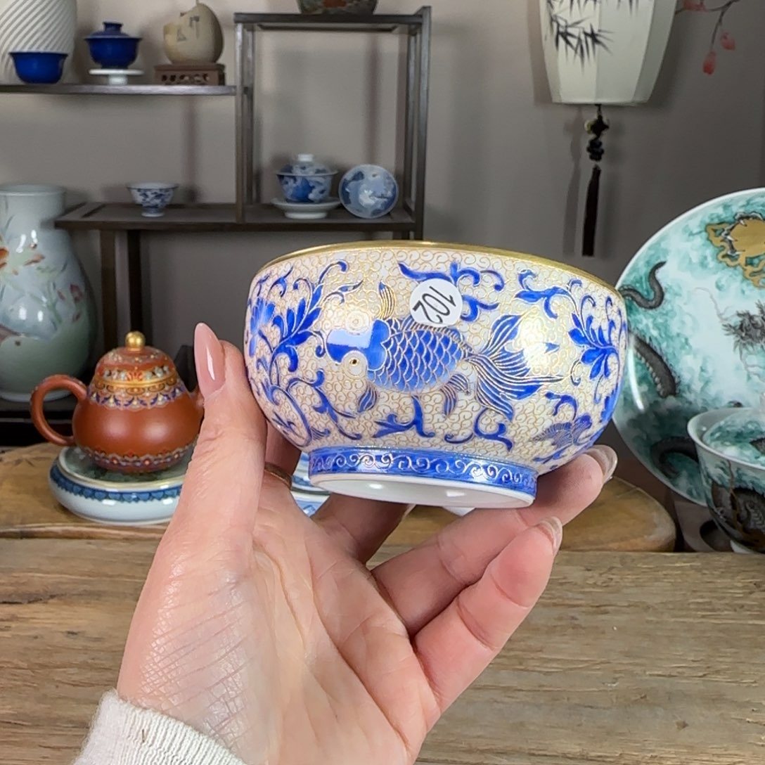 杯景德镇陶瓷柴烧多人