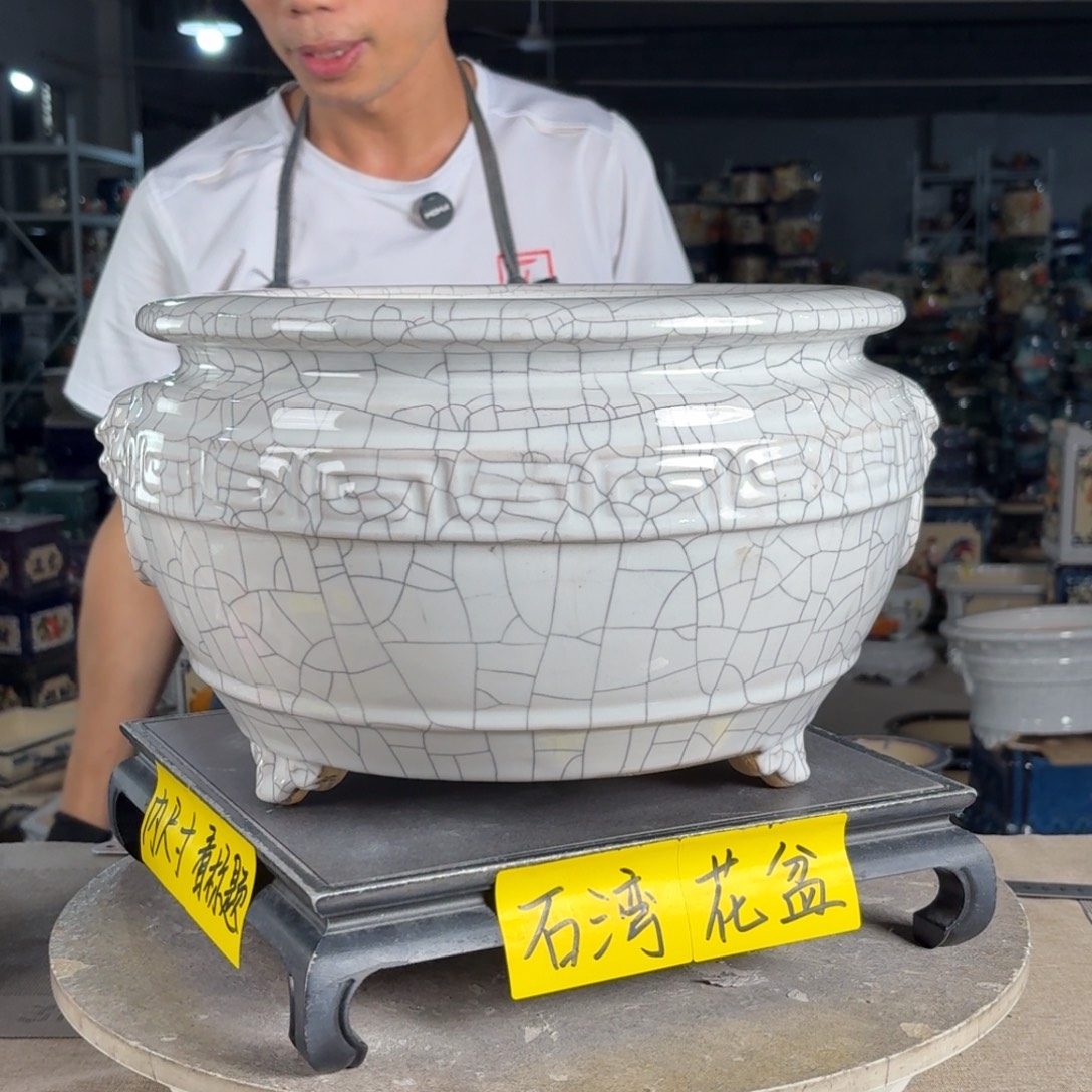 一风堂石湾花盆 内27*18