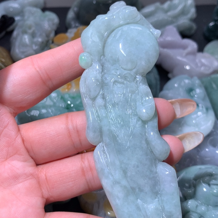 翡翠未镶嵌颈饰保真天然A货翡翠