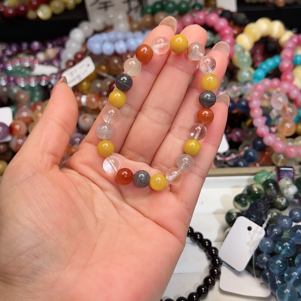 【闪购商品】烟晶手链银S925镶嵌@****。101