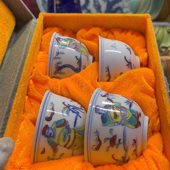 盖碗摆件摆件摆件瓷器