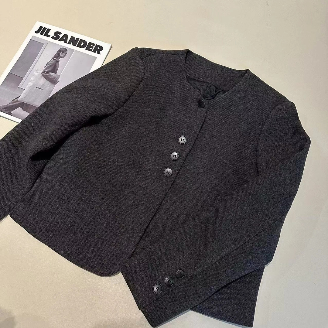 yj-秋冬款小香风外套设计感百搭时尚休闲女款