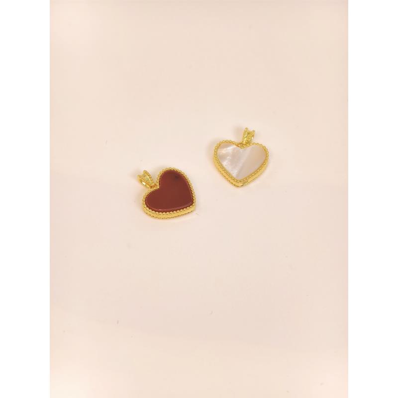 【48小时鉴赏期】先鉴后发 贝母小爱心吊坠