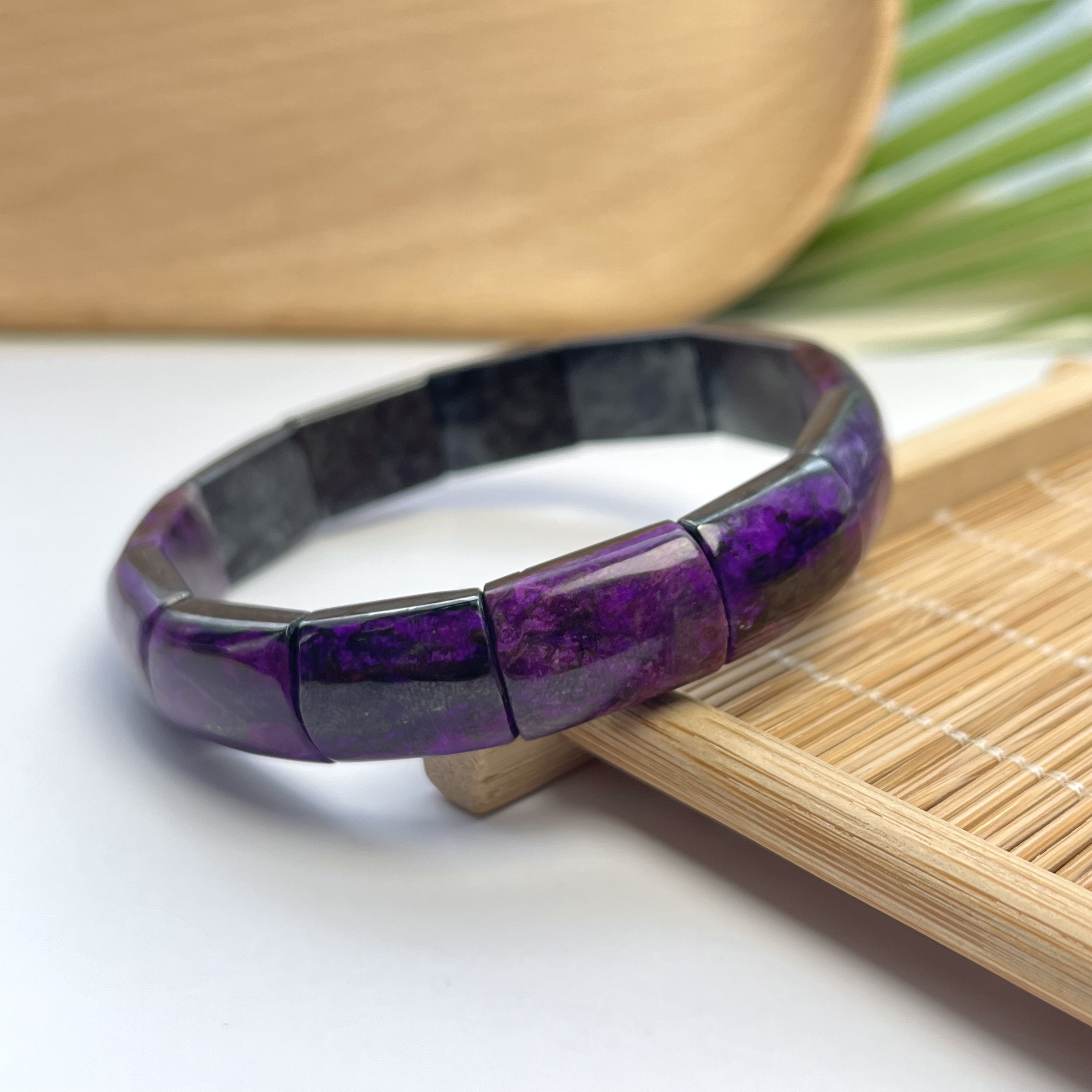 舒俱来手牌皇家紫简约大气AZB0288单圈手串