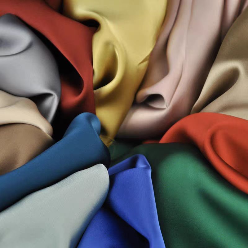 重磅国产双面醋酸缎垂顺亲亲肤旗袍礼服连衣裙太极服布料