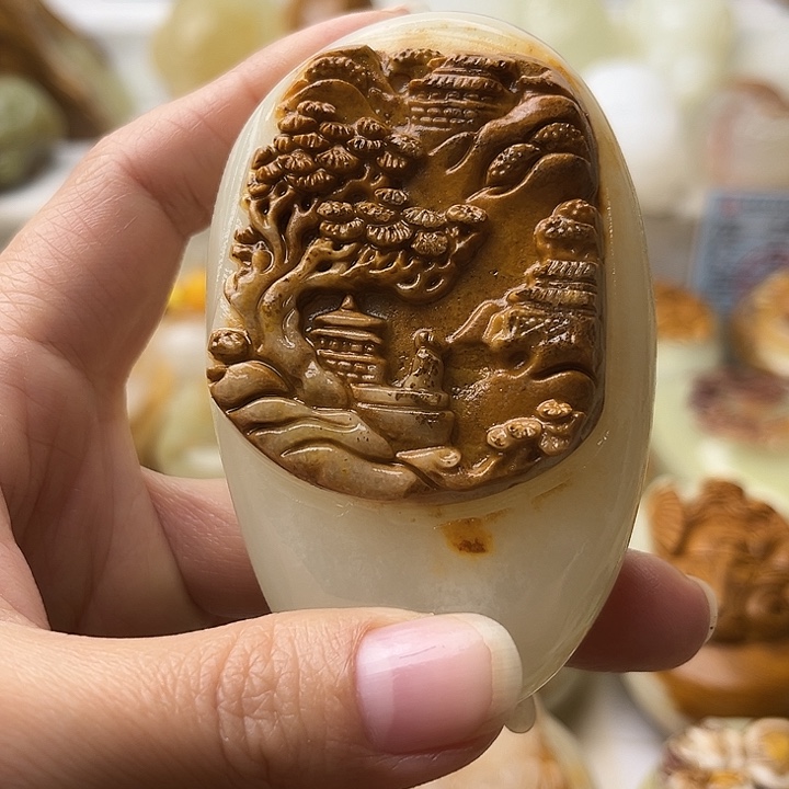 石材古青石不退换山水