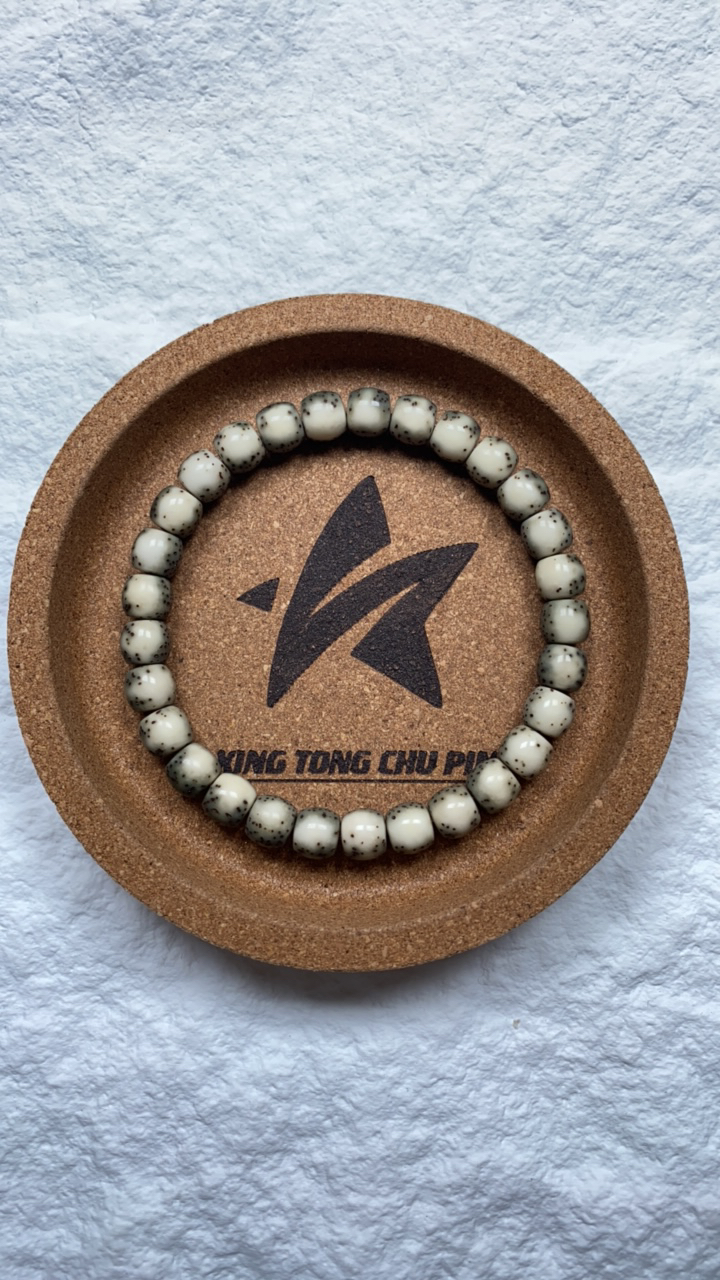 星月菩提大留白鼓珠