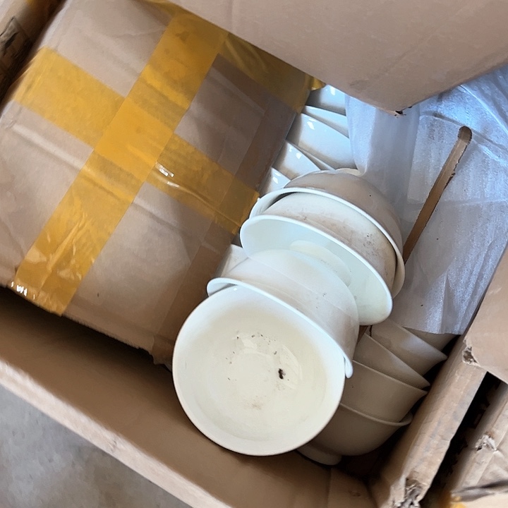 微瑕不退不换不补发 4.6英寸高脚碗10只