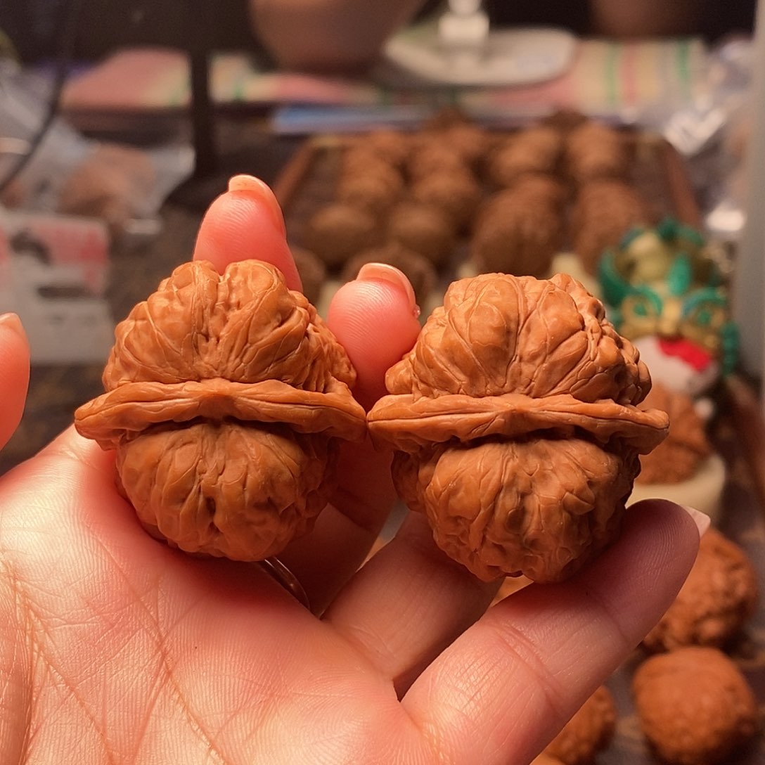 桃核把件全品蛤蟆头37尺