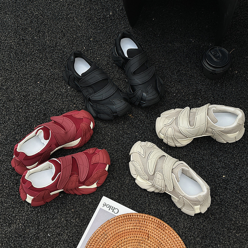 【Y】欧洲站女鞋新款小众厚底增高时尚休闲女潮鞋八爪鱼老爹鞋休闲
