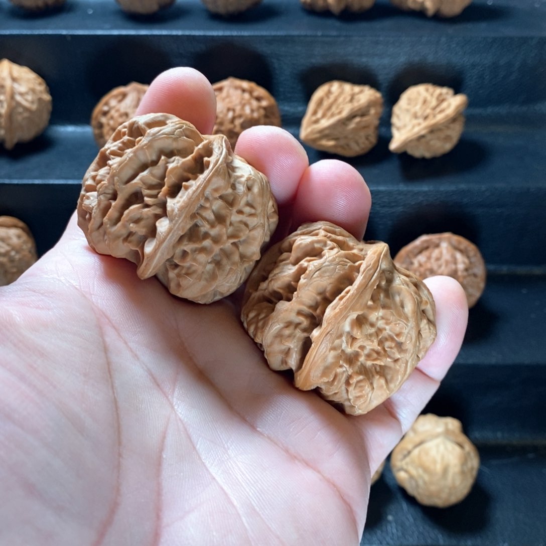 桃核把件易*原生态山地方块45