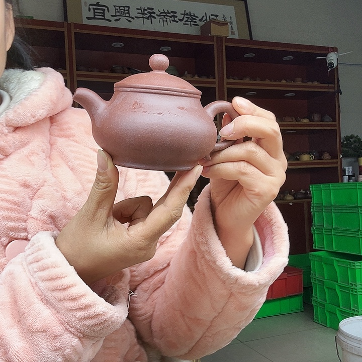 茶壶紫砂紫泥瑕疵230