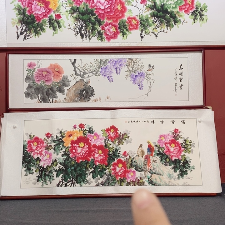 国画215*85尺寸带框包邮送到家