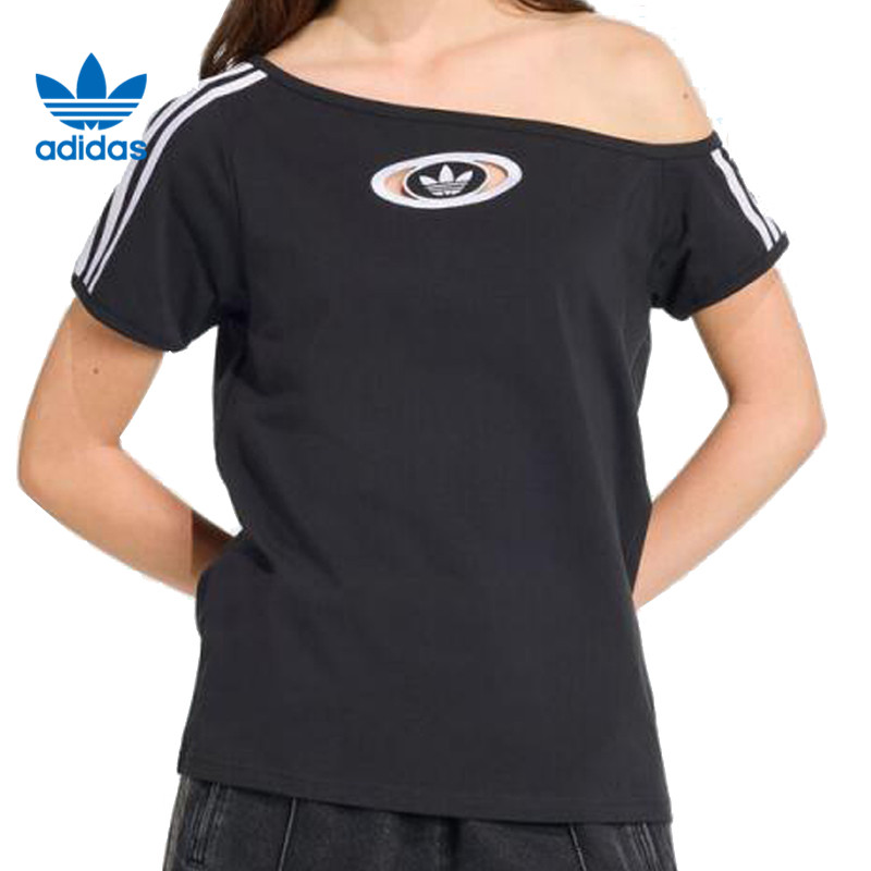 【流光风】adidas阿迪达斯三叶草女子运动休闲短袖T恤KC8796