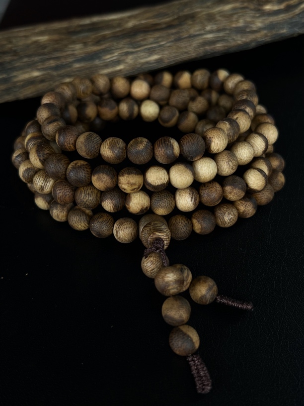 奇楠沉香圆珠多圈多样性发一