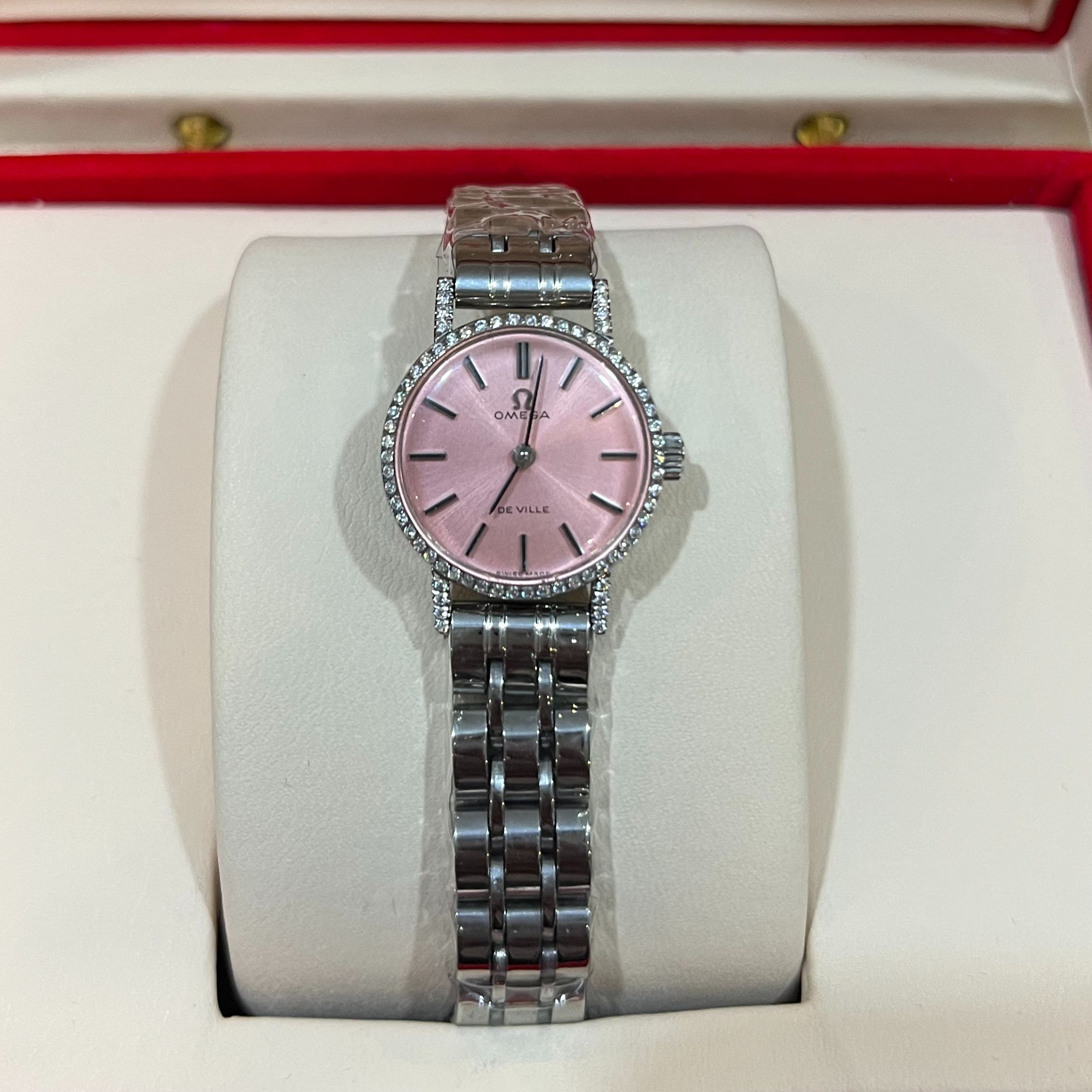 95新 Omega/欧米茄 20mm手动机械JM4416碟飞后钻瑞士名表凯3