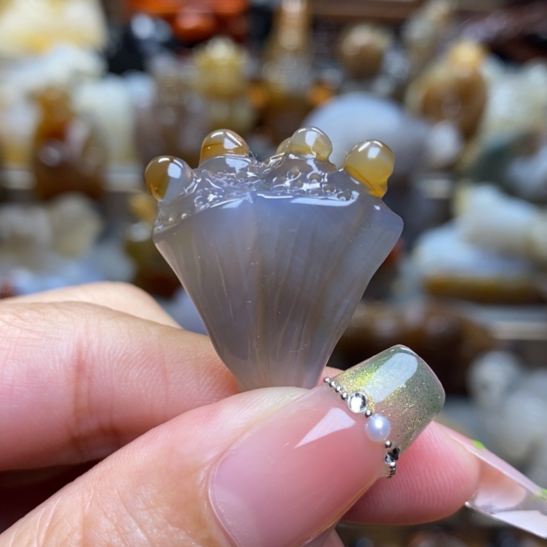 玛瑙/玉髓挂件未镶嵌