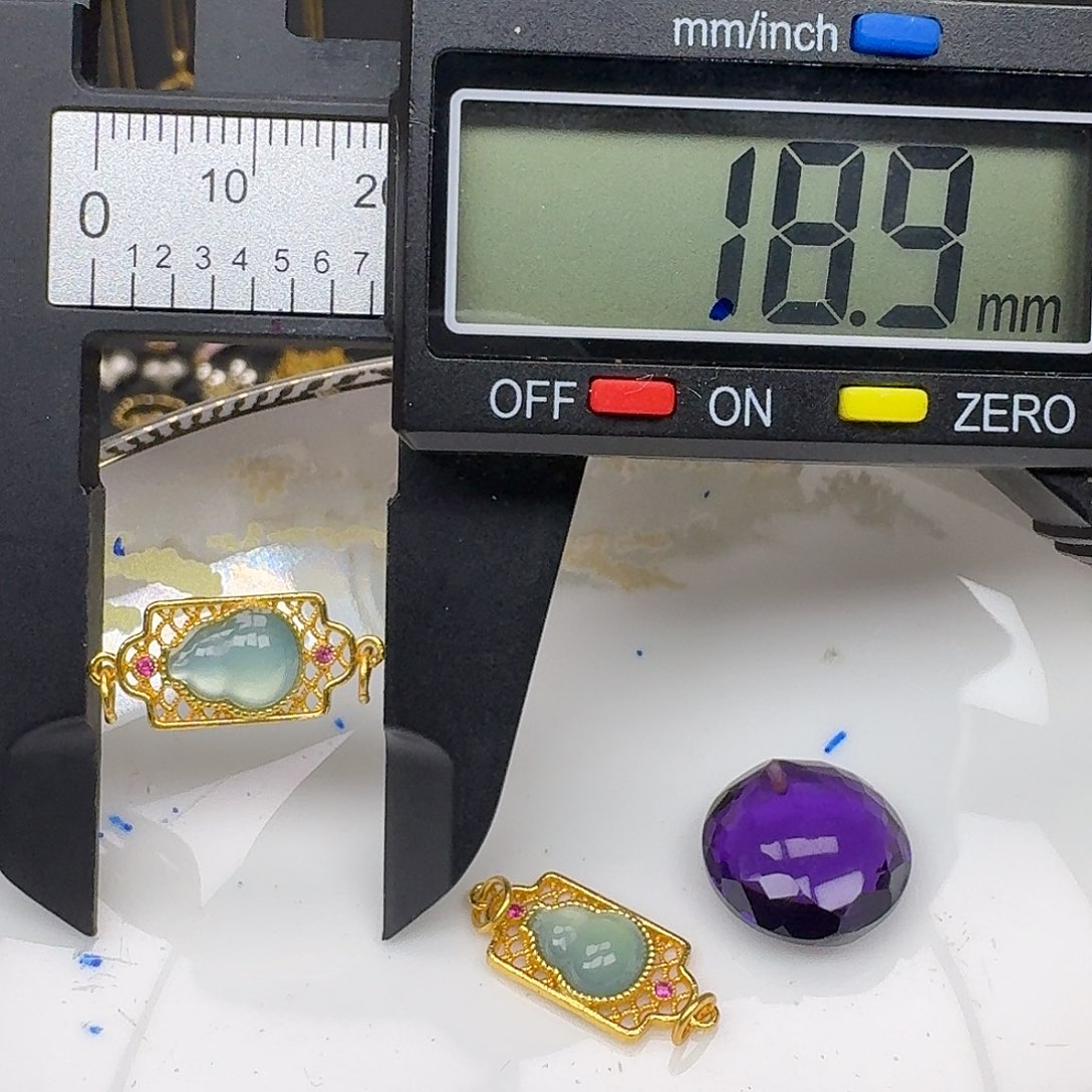 银S925镶嵌紫晶颈饰紫水晶925镶嵌172