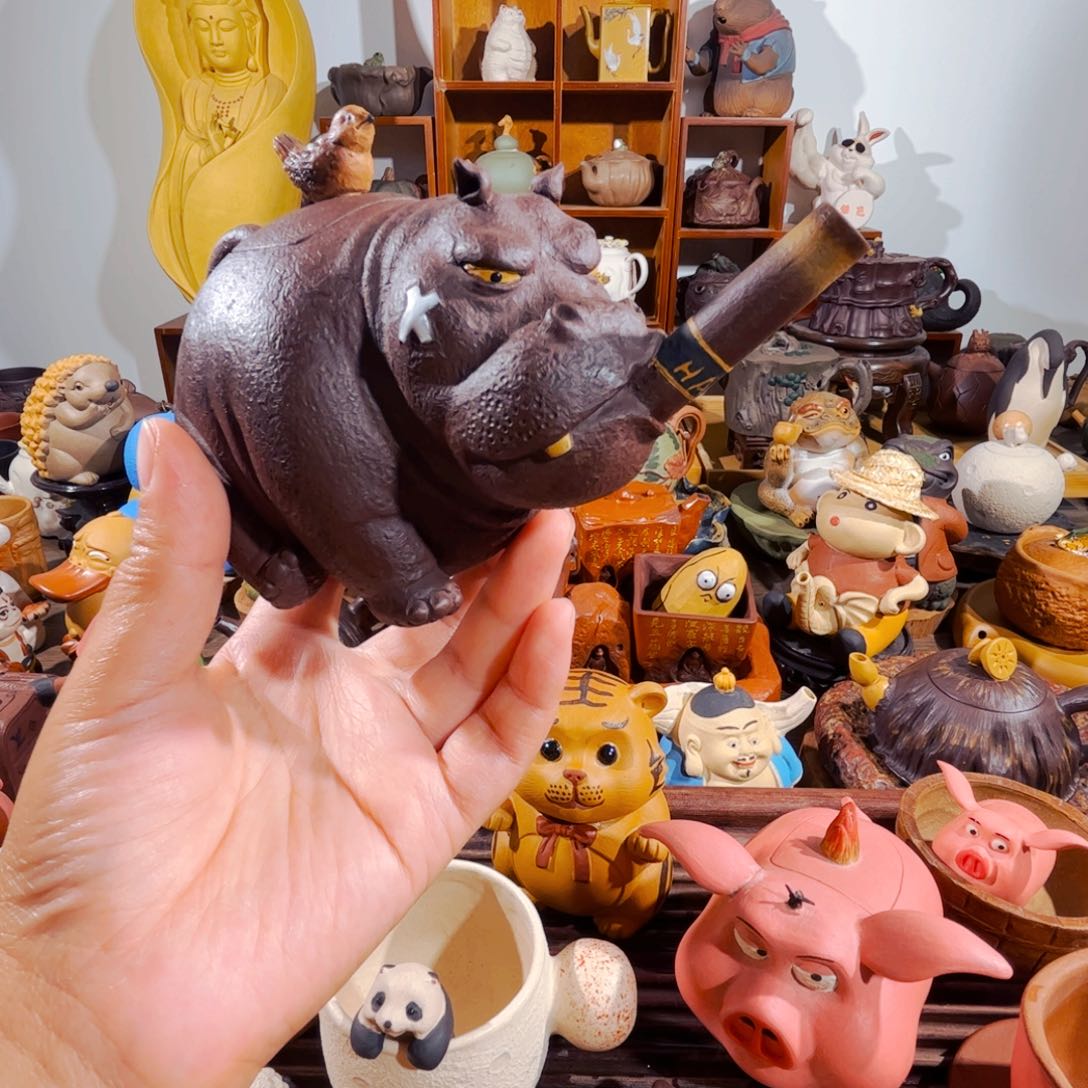 茶壶紫砂?***二纯手工制作过程就是