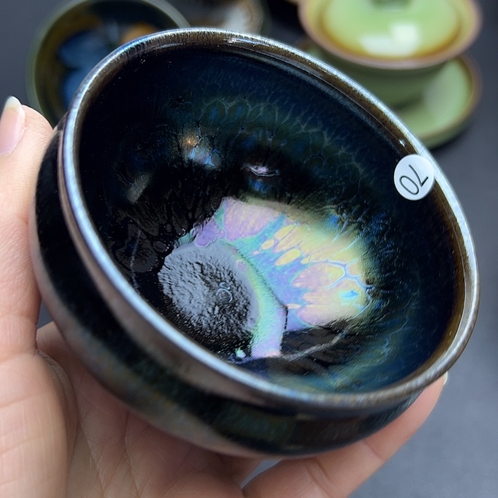 茶盏建窑建盏主人杯微瑕