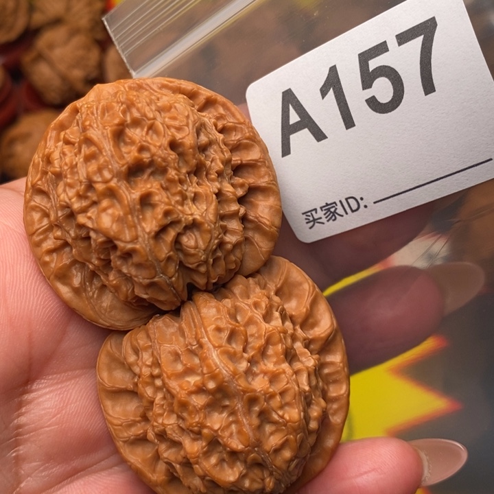 文玩核桃把件血麒麟41尺157号