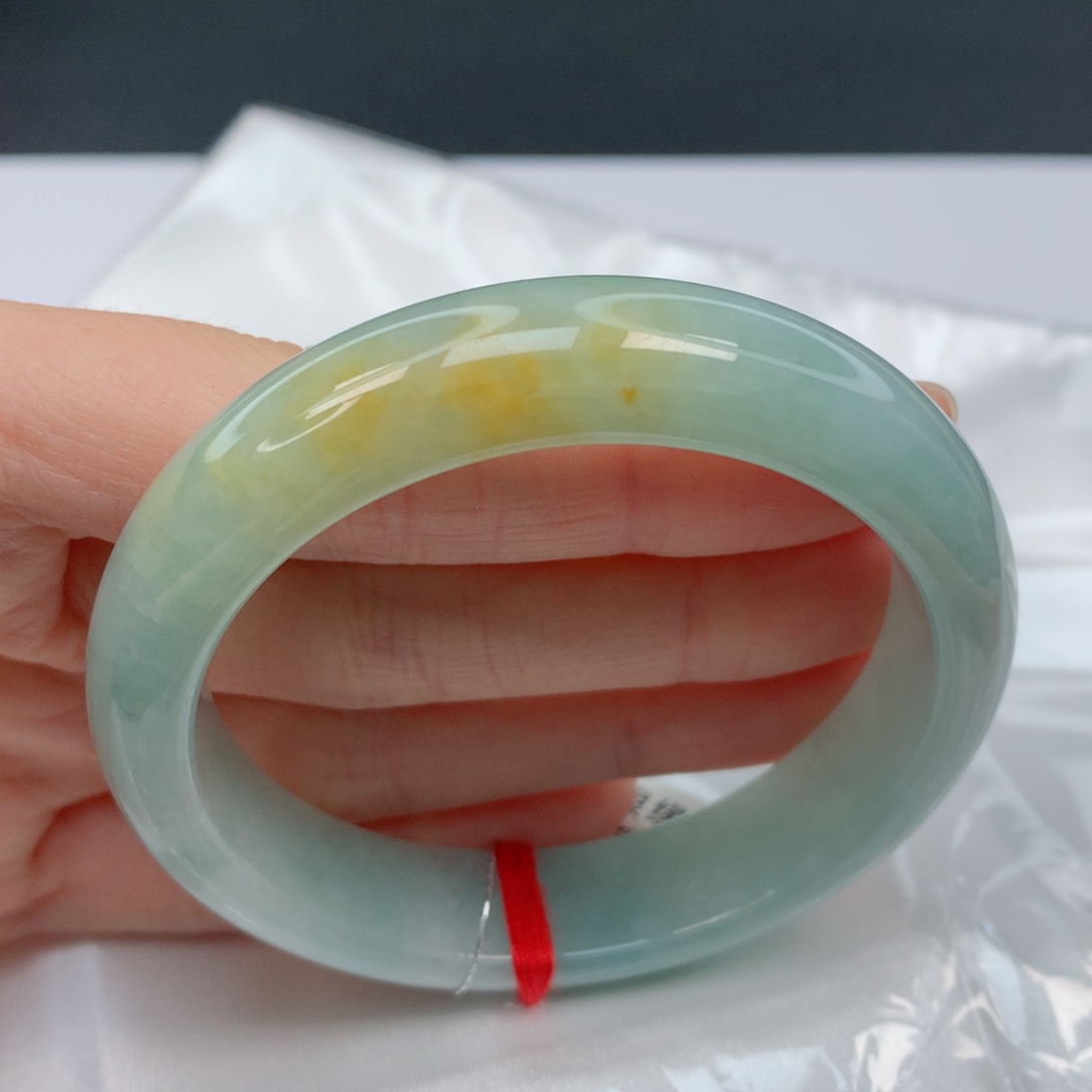 翡翠手镯未镶嵌53.8正圈