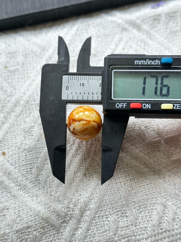 天然琥珀蜜蜡圆珠