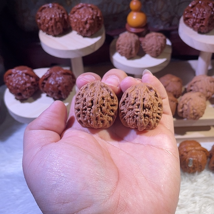 吊坠文玩核桃8-四眼虎头