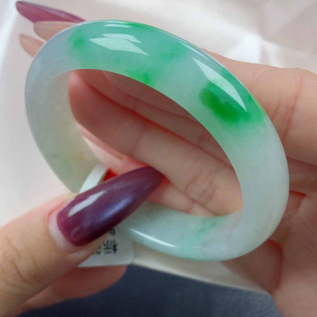 未镶嵌手镯翡翠缅甸天然翡翠A货51.2贵妃